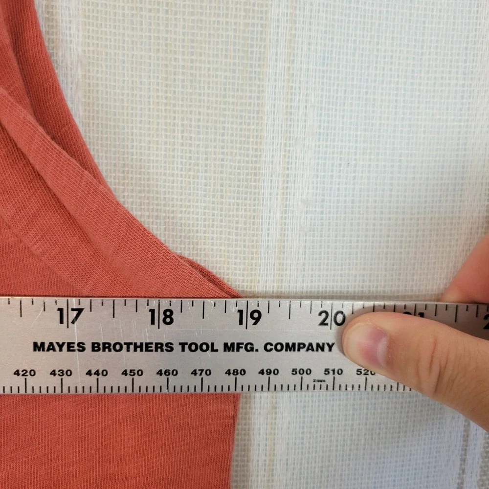 J. Crew Slub‎ Cotton Midi Tank Dress Orange Terracotta Size Large 100% Cotton